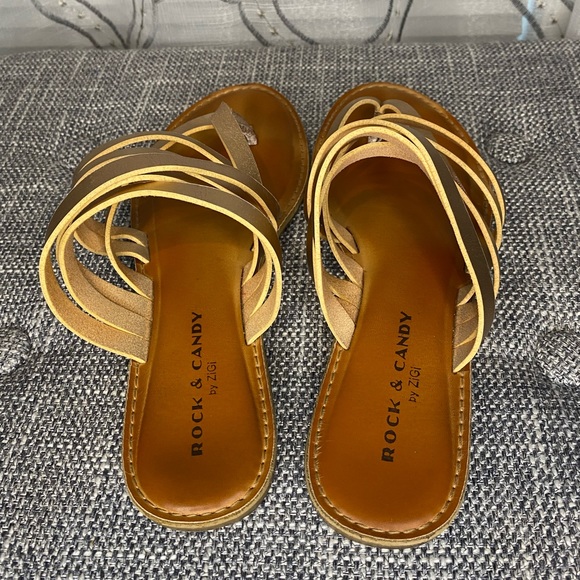 Rock & Candy Rose Gold Sandals - Picture 3 of 5